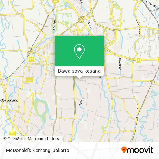 Peta McDonald's Kemang