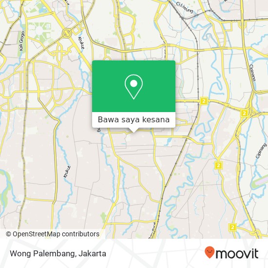 Peta Wong Palembang, Jalan Veteran 12A Pancoran Jakarta Selatan 12760