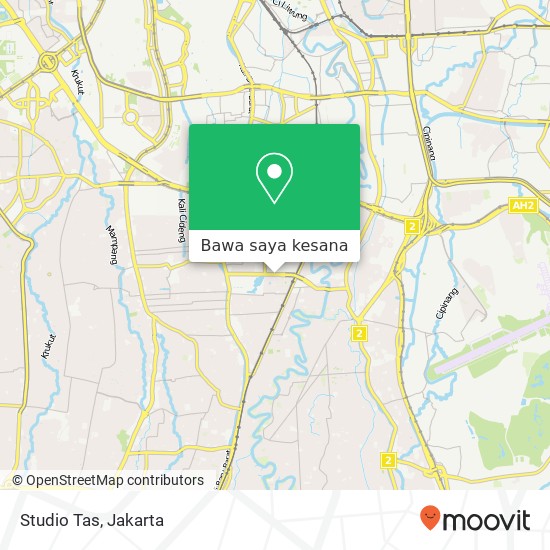 Peta Studio Tas, Jalan Pahlawan Pancoran Jakarta 12750