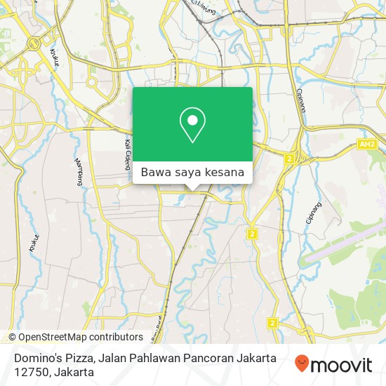 Peta Domino's Pizza, Jalan Pahlawan Pancoran Jakarta 12750