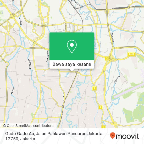 Peta Gado Gado Aa, Jalan Pahlawan Pancoran Jakarta 12750