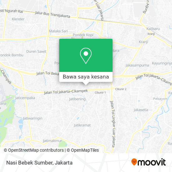 Peta Nasi Bebek Sumber