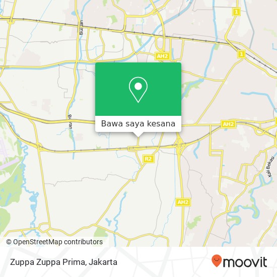 Peta Zuppa Zuppa Prima, Jalan Jatibening Raya II Pondok Gede Bekasi 17412