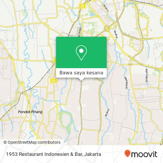 Peta 1953 Restaurant Indonesien & Bar, Jalan Panglima Polim Raya Kebayoran Baru Jakarta Selatan 12160