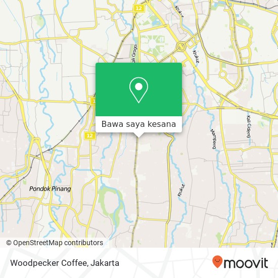 Peta Woodpecker Coffee, Jalan Panglima Polim V 23 Kebayoran Baru Jakarta Selatan 12160