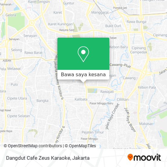 Peta Dangdut Cafe Zeus Karaoke