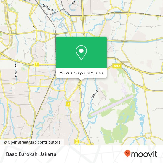 Peta Baso Barokah, Jalan Mayjen Sutoyo Makasar Jakarta 13650