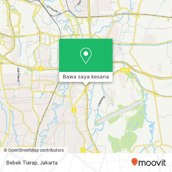 Peta Bebek Tiarap, Jalan Mayjen Sutoyo Kramatjati Jakarta 13630