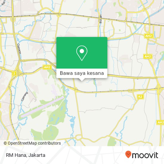 Peta RM Hana, Jalan Kesehatan Makasar Jakarta 13620