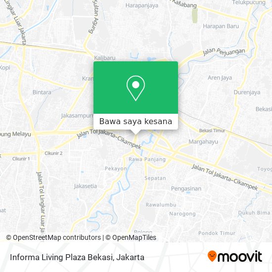 Peta Informa Living Plaza Bekasi