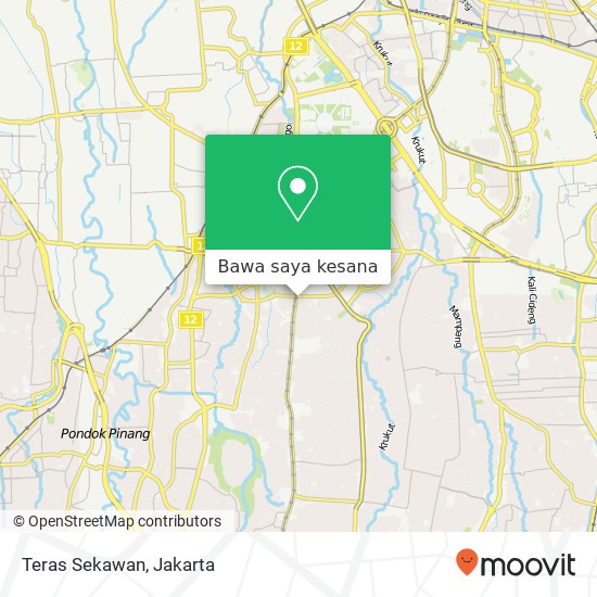 Peta Teras Sekawan, Jalan Panglima Polim V 1 Kebayoran Baru Jakarta Selatan 12160