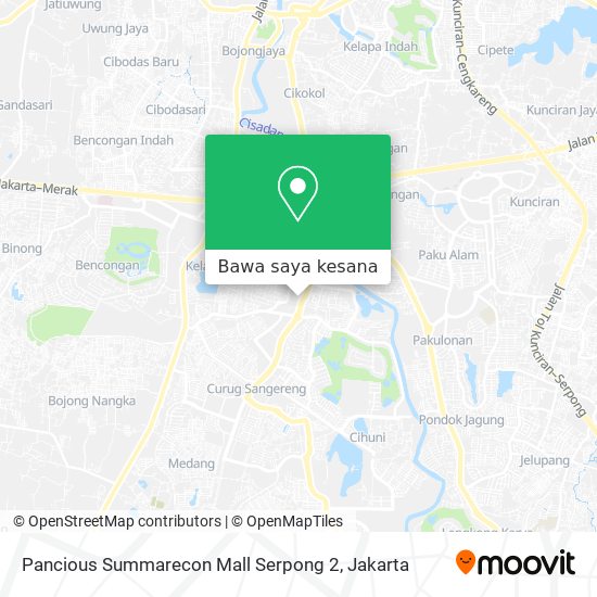 Peta Pancious Summarecon Mall Serpong 2