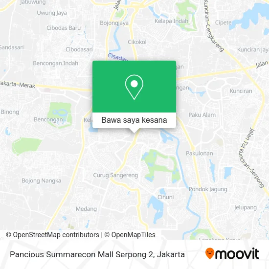 Peta Pancious Summarecon Mall Serpong 2