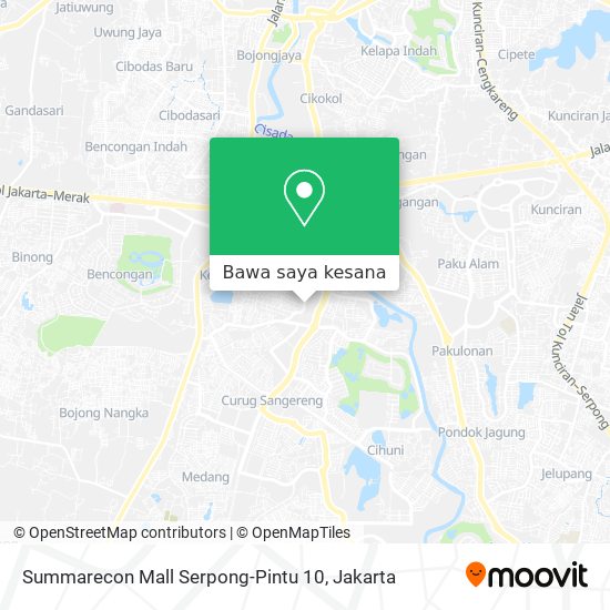 Peta Summarecon Mall Serpong-Pintu 10