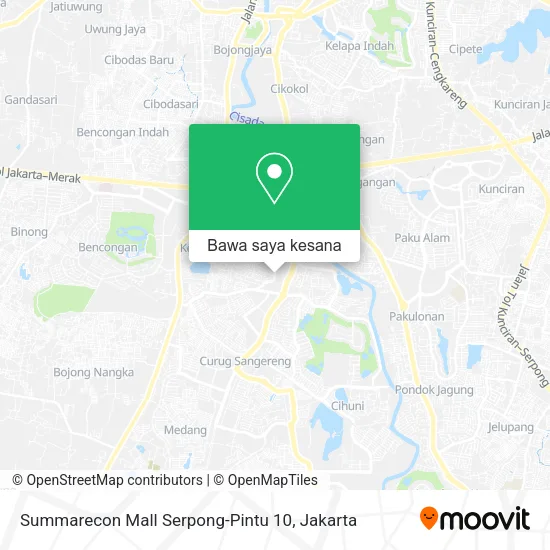 Peta Summarecon Mall Serpong-Pintu 10