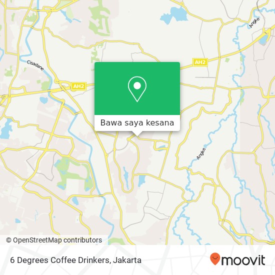 Peta 6 Degrees Coffee Drinkers, Jalan Jalur Sutera Serpong Utara Tangerang Selatan 15335