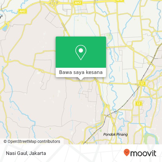 Peta Nasi Gaul, Jalan Ciledug Raya Pesanggrahan Jakarta 12270