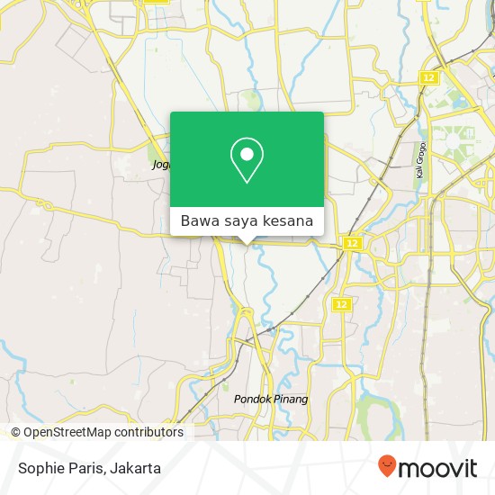 Peta Sophie Paris, Jalan Ulujami Raya Pesanggrahan Jakarta 12250