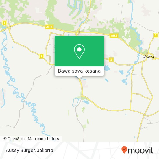 Peta Aussy Burger, Jalan Citra Raya Boulevard Cikupa Tangerang