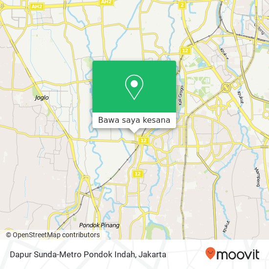 Peta Dapur Sunda-Metro Pondok Indah, Jalan Kebayoran Lama Kebayoran Lama Jakarta Selatan 12230