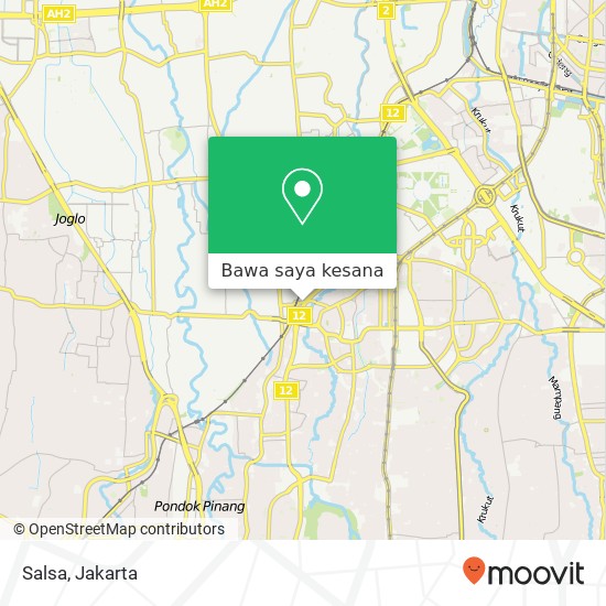 Peta Salsa, Jalan Kramat 1 Kebayoran Lama Jakarta 12220