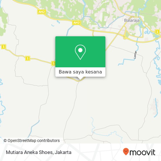 Peta Mutiara Aneka Shoes, Jalan Raya Serang Balaraja 15616