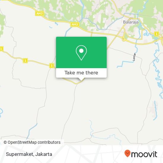 Peta Supermaket, Jalan Raya Serang Balaraja Tangerang