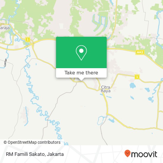 Peta RM Famili Sakato, Jalan Serang Cikupa Tangerang