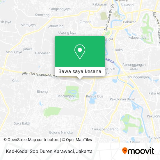 Peta Ksd-Kedai Sop Duren Karawaci