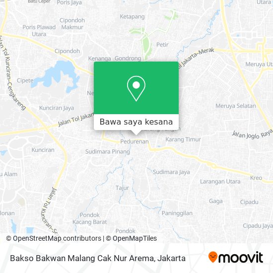 Peta Bakso Bakwan Malang Cak Nur Arema