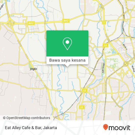 Peta Eat Alley Cafe & Bar, Jalan Panjang Kebon Jeruk Jakarta Barat 11560