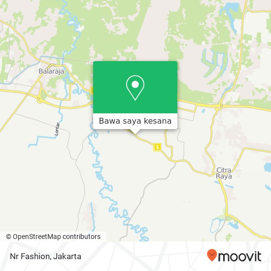 Peta Nr Fashion, Jalan Raya Serang Cikupa Tangerang