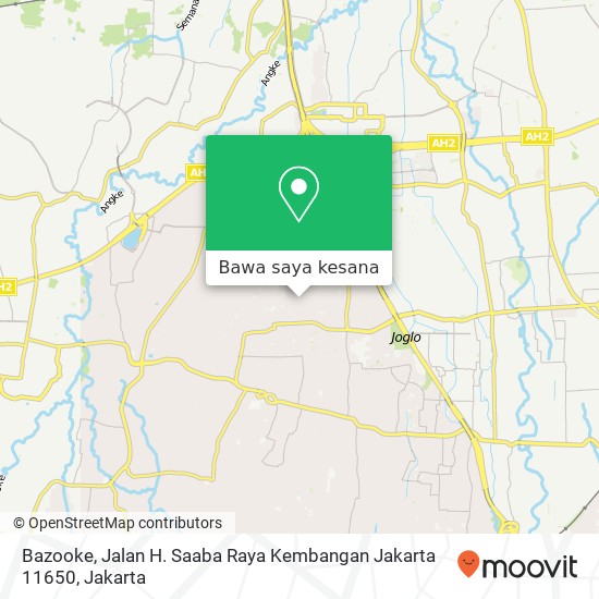 Peta Bazooke, Jalan H. Saaba Raya Kembangan Jakarta 11650