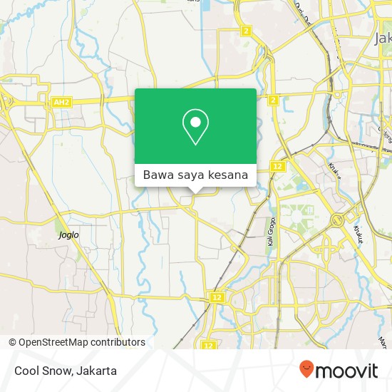 Peta Cool Snow, Jalan Kebayoran Lama Kebayoran Lama Jakarta Selatan 12210
