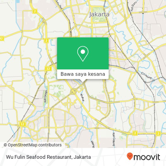 Peta Wu Fulin Seafood Restaurant, Tanah Abang Jakarta 10220