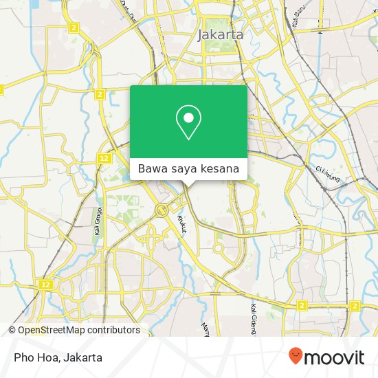 Peta Pho Hoa, Jalan Jend. Sudirman Setiabudi Jakarta 12920