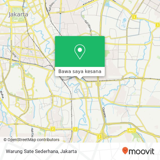 Peta Warung Sate Sederhana, Jalan Jatinegara Timur Jatinegara Jakarta 13310