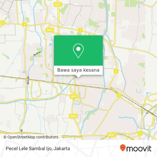 Peta Pecel Lele Sambal Ijo, Jalan Pulogebang Cakung Jakarta 13950