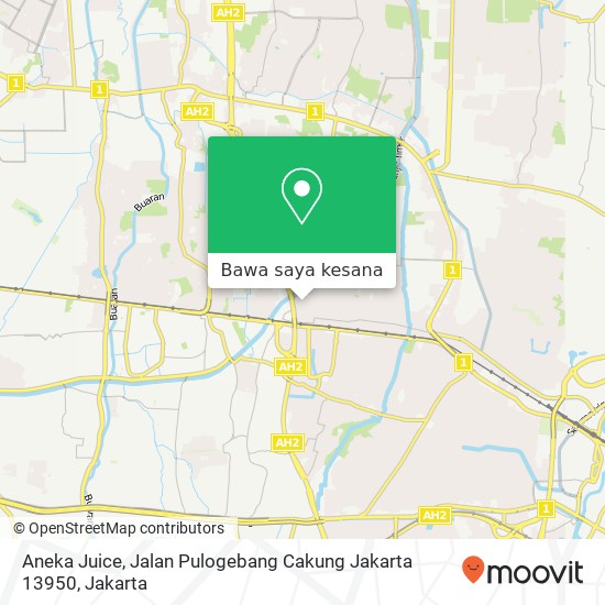 Peta Aneka Juice, Jalan Pulogebang Cakung Jakarta 13950