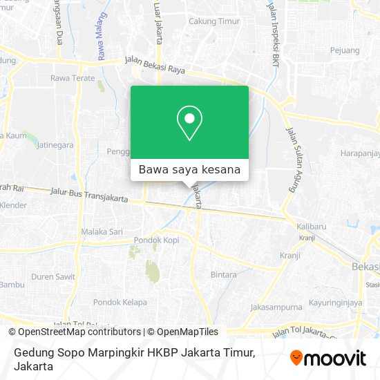 Peta Gedung Sopo Marpingkir HKBP Jakarta Timur