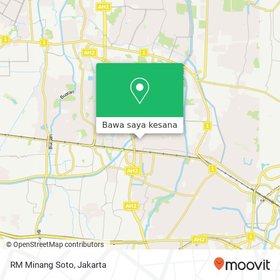 Peta RM Minang Soto, Jalan Pulogebang Cakung Jakarta 13950