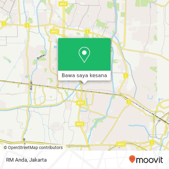 Peta RM Anda, Jalan Pulogebang Cakung Jakarta 13950