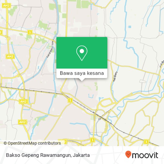 Peta Bakso Gepeng Rawamangun, Jalan Cemara Permai Harapan Jaya Bekasi Utara Bekasi 17124