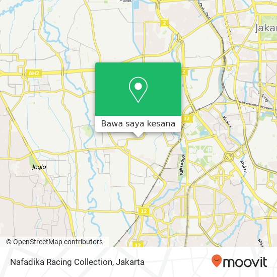 Peta Nafadika Racing Collection, Jalan Ashofa Kebon Jeruk Jakarta 11540