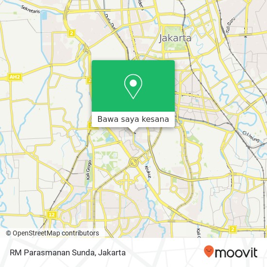 Peta RM Parasmanan Sunda, Jalan Bendungan Hilir Tanah Abang Jakarta 10210