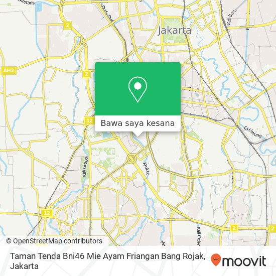 Peta Taman Tenda Bni46 Mie Ayam Friangan Bang Rojak, Tanah Abang Jakarta Pusat 10220