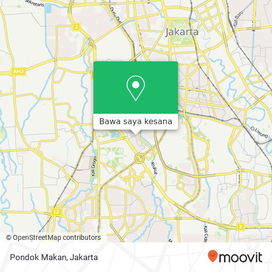 Peta Pondok Makan, Jalan Bendungan Jatiluhur Tanah Abang Jakarta 10210
