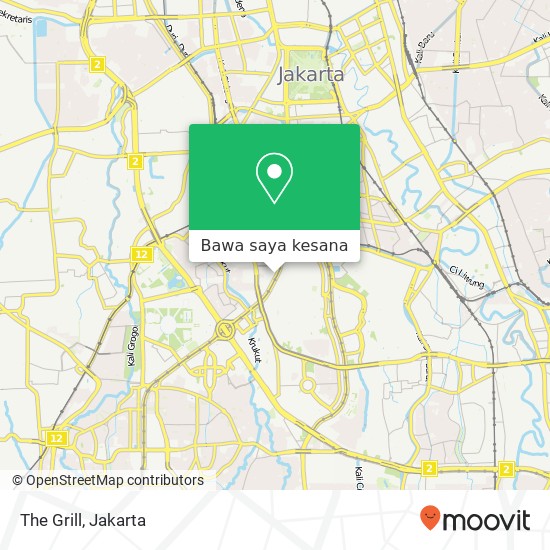 Peta The Grill, Jalan Jend. Sudirman Tanah Abang Jakarta 10220