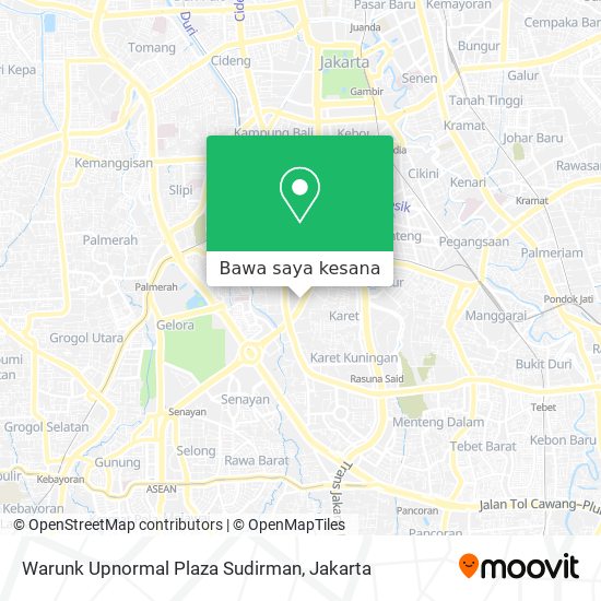 Peta Warunk Upnormal Plaza Sudirman