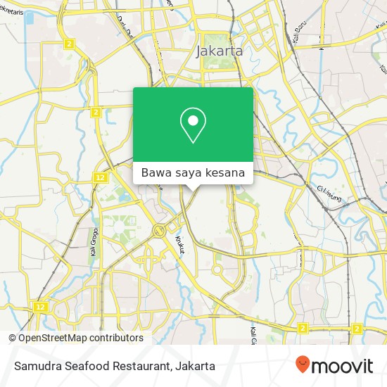 Peta Samudra Seafood Restaurant, Tanah Abang Jakarta Pusat 10220